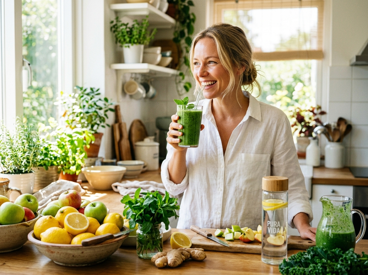 Zöld detox smoothie és egészséges életmód